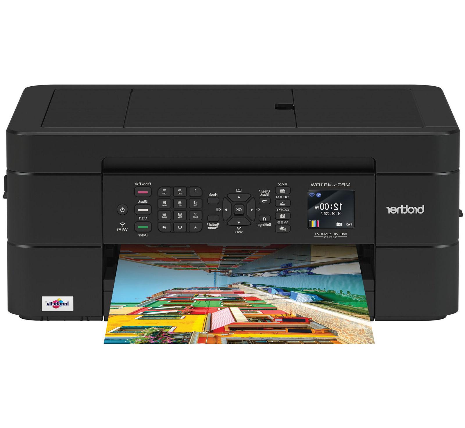 Brother Wireless All In One Inkjet Printer Mfc J491dw Multi Function Color 0847
